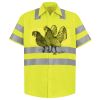 Men's High Visibility Safety Short Sleeve Work Shirt Thumbnail