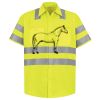 Men's High Visibility Safety Short Sleeve Work Shirt Thumbnail