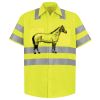 Men's High Visibility Safety Short Sleeve Work Shirt Thumbnail