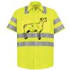 Men's High Visibility Safety Short Sleeve Work Shirt Thumbnail