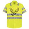 Men's High Visibility Safety Short Sleeve Work Shirt Thumbnail