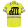 Men's High Visibility Safety Short Sleeve Work Shirt Thumbnail
