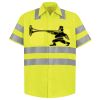 Men's High Visibility Safety Short Sleeve Work Shirt Thumbnail