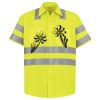 Men's High Visibility Safety Short Sleeve Work Shirt Thumbnail