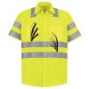 Men's High Visibility Safety Short Sleeve Work Shirt Thumbnail