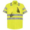 Men's High Visibility Safety Short Sleeve Work Shirt Thumbnail
