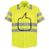 Men's High Visibility Safety Short Sleeve Work Shirt Thumbnail