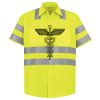 Men's High Visibility Safety Short Sleeve Work Shirt Thumbnail