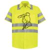 Men's High Visibility Safety Short Sleeve Work Shirt Thumbnail