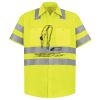 Men's High Visibility Safety Short Sleeve Work Shirt Thumbnail