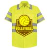 Men's High Visibility Safety Short Sleeve Work Shirt Thumbnail