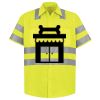 Men's High Visibility Safety Short Sleeve Work Shirt Thumbnail