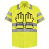 Men's High Visibility Safety Short Sleeve Work Shirt Thumbnail