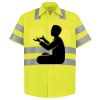 Men's High Visibility Safety Short Sleeve Work Shirt Thumbnail