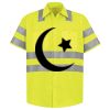 Men's High Visibility Safety Short Sleeve Work Shirt Thumbnail