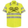 Men's High Visibility Safety Short Sleeve Work Shirt Thumbnail