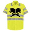 Men's High Visibility Safety Short Sleeve Work Shirt Thumbnail