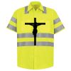 Men's High Visibility Safety Short Sleeve Work Shirt Thumbnail