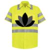 Men's High Visibility Safety Short Sleeve Work Shirt Thumbnail