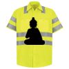 Men's High Visibility Safety Short Sleeve Work Shirt Thumbnail