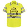 Men's High Visibility Safety Short Sleeve Work Shirt Thumbnail