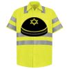 Men's High Visibility Safety Short Sleeve Work Shirt Thumbnail