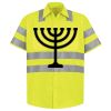 Men's High Visibility Safety Short Sleeve Work Shirt Thumbnail