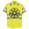 Men's High Visibility Safety Short Sleeve Work Shirt Thumbnail