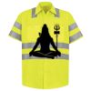 Men's High Visibility Safety Short Sleeve Work Shirt Thumbnail