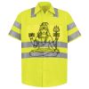 Men's High Visibility Safety Short Sleeve Work Shirt Thumbnail