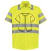 Men's High Visibility Safety Short Sleeve Work Shirt Thumbnail