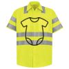 Men's High Visibility Safety Short Sleeve Work Shirt Thumbnail