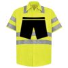 Men's High Visibility Safety Short Sleeve Work Shirt Thumbnail
