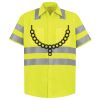Men's High Visibility Safety Short Sleeve Work Shirt Thumbnail