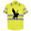 Men's High Visibility Safety Short Sleeve Work Shirt Thumbnail