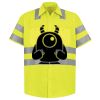 Men's High Visibility Safety Short Sleeve Work Shirt Thumbnail