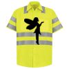 Men's High Visibility Safety Short Sleeve Work Shirt Thumbnail