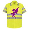 Men's High Visibility Safety Short Sleeve Work Shirt Thumbnail