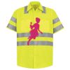 Men's High Visibility Safety Short Sleeve Work Shirt Thumbnail