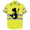 Men's High Visibility Safety Short Sleeve Work Shirt Thumbnail