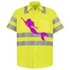 Men's High Visibility Safety Short Sleeve Work Shirt Thumbnail