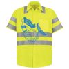 Men's High Visibility Safety Short Sleeve Work Shirt Thumbnail