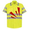 Men's High Visibility Safety Short Sleeve Work Shirt Thumbnail