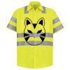 Men's High Visibility Safety Short Sleeve Work Shirt Thumbnail