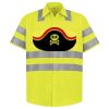 Men's High Visibility Safety Short Sleeve Work Shirt Thumbnail