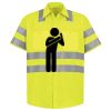 Men's High Visibility Safety Short Sleeve Work Shirt Thumbnail