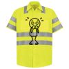 Men's High Visibility Safety Short Sleeve Work Shirt Thumbnail