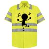 Men's High Visibility Safety Short Sleeve Work Shirt Thumbnail