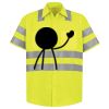 Men's High Visibility Safety Short Sleeve Work Shirt Thumbnail