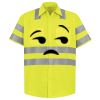 Men's High Visibility Safety Short Sleeve Work Shirt Thumbnail